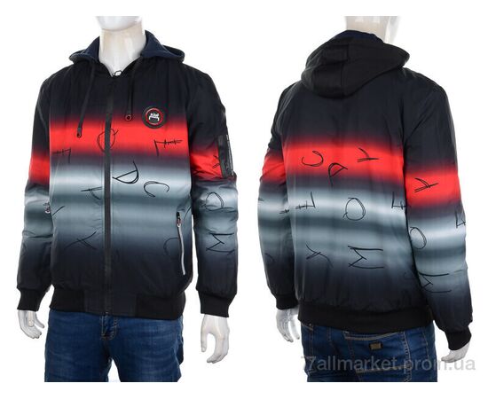 Куртка чоловіча Весна/осінь 7798 red (3 шт. р.сіткаXL-3XL) "M7" недорого оптом від прямого постачальника, зображення 3