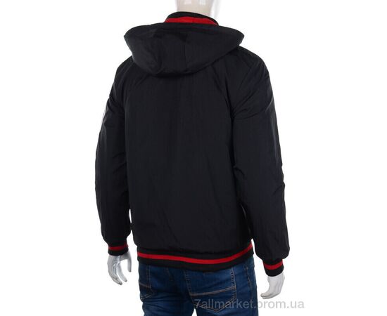 Куртка чоловіча Весна/осінь M9984 black (3 шт. р.сіткаXL-3XL) "M7" недорого оптом від прямого постачальника, зображення 2