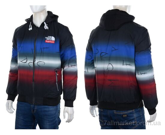 Куртка чоловіча Весна/осінь 7799 blue (3 шт. р.сіткаXL-3XL) "M7" недорого оптом від прямого постачальника, зображення 3