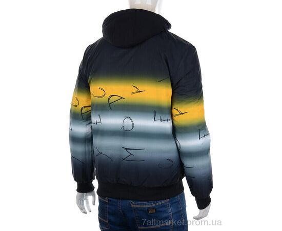 Куртка чоловіча Весна/осінь 7799 yellow (3 шт. р.сіткаXL-3XL) "M7" недорого оптом від прямого постачальника, зображення 2
