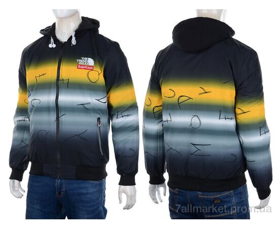 Куртка чоловіча Весна/осінь 7799 yellow (3 шт. р.сіткаXL-3XL) "M7" недорого оптом від прямого постачальника, зображення 3