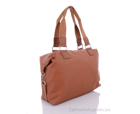 Жіноча сумка 2064-5 brown 28*37*11 см, "David Polo" недорого оптом від прямого постачальника, зображення 2