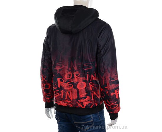 Куртка чоловіча Весна/осінь GM2220 red (4 шт. р.сіткаL-3XL) "M7" недорого оптом від прямого постачальника, зображення 2