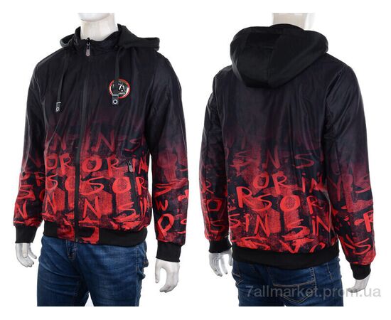 Куртка чоловіча Весна/осінь GM2220 red (4 шт. р.сіткаL-3XL) "M7" недорого оптом від прямого постачальника, зображення 3