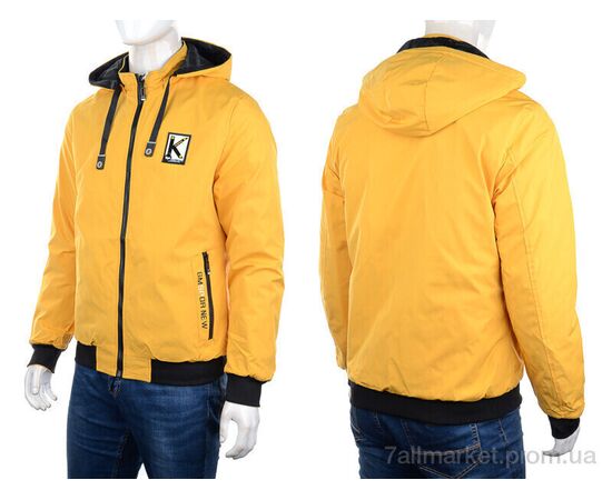Куртка чоловіча Весна/осінь GM2227 yellow (4 шт. р.сіткаL-3XL) "M7" недорого оптом від прямого постачальника, зображення 3
