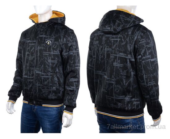 Куртка чоловіча Весна/осінь GM2227 yellow (4 шт. р.сіткаL-3XL) "M7" недорого оптом від прямого постачальника, зображення 4