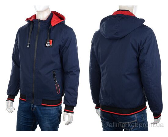 Куртка чоловіча Весна/осінь GM2228 blue (4 шт. р.сіткаL-3XL) "M7" недорого оптом від прямого постачальника, зображення 3
