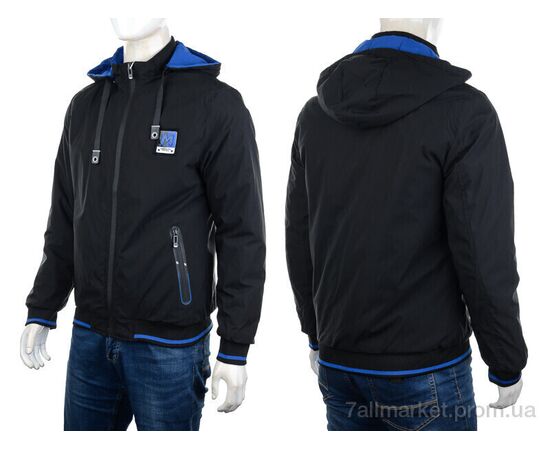 Куртка чоловіча Весна/осінь GM2228 black (4 шт. р.сіткаL-3XL) "M7" недорого оптом від прямого постачальника, зображення 3