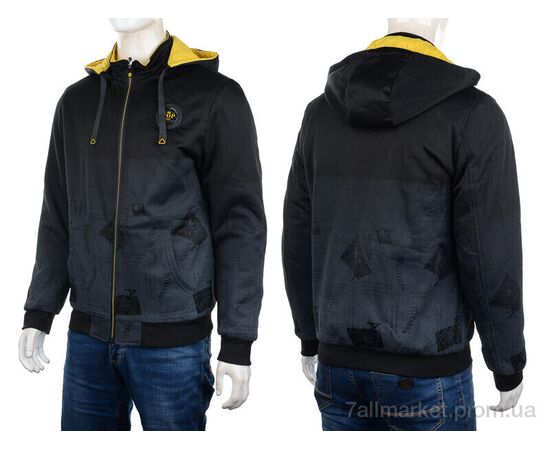 Куртка чоловіча Весна/осінь GM2226 black (4 шт. р.сіткаL-3XL) "M7" недорого оптом від прямого постачальника, зображення 3