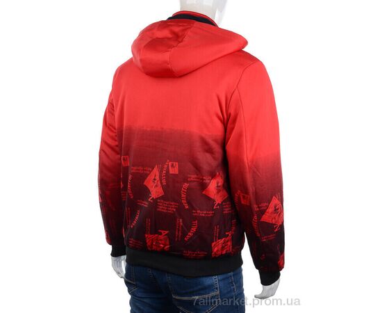 Куртка чоловіча Весна/осінь GM2226 red (4 шт. р.сіткаL-3XL) "M7" недорого оптом від прямого постачальника, зображення 2