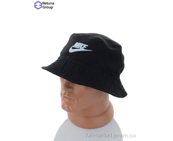 Панама чоловіча Літо FR007-1 black (2 шт. р.сітка) "Reluna Group" недорого оптом від прямого постачальника, зображення 2