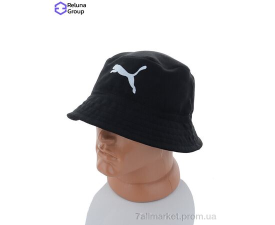 Панама чоловіча Літо FR007-2 black (2 шт. р.сітка) "Reluna Group" недорого оптом від прямого постачальника, зображення 2