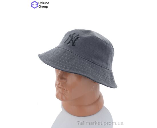 Панама чоловіча Літо FR008-2 grey (2 шт. р.сітка) "Reluna Group" недорого оптом від прямого постачальника, зображення 2