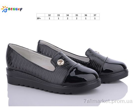 Туфлі дитячі зручні Весна/осінь YJ6822-1 (8 пар р.32-37) "Bessky-Kellaifeng" недорого оптом від прямого постачальника, зображення 2