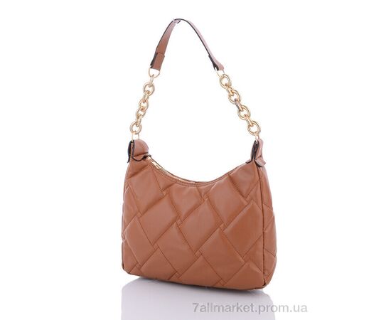 Жіноча сумка 2069-7 brown 20*27*8 см, "David Polo" недорого оптом від прямого постачальника, зображення 2