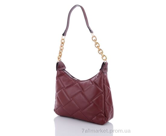 Жіноча сумка 2069-8 bordo 20*27*8 см, "David Polo" недорого оптом від прямого постачальника, зображення 2