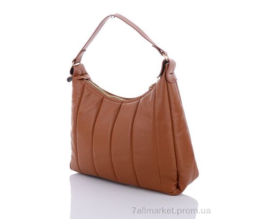 Жіноча сумка 2070-7 brown 20*28*7 см, "David Polo" недорого оптом від прямого постачальника, зображення 2