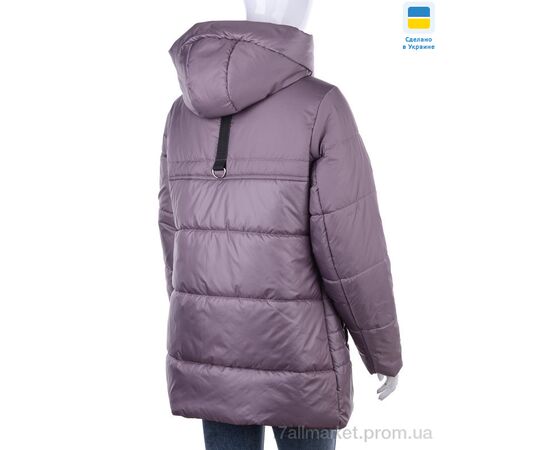 Куртка жіноча Весна/осінь Лідія фіолетовий (6 шт. р.сітка48-58) "Tatiana-DIVO" недорого оптом від прямого постачальника, зображення 2