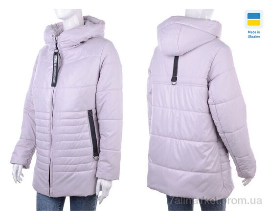 Куртка жіноча Весна/осінь Лідія св.рожевий (6 шт. р.сітка48-58) "Tatiana-DIVO" недорого оптом від прямого постачальника, зображення 3