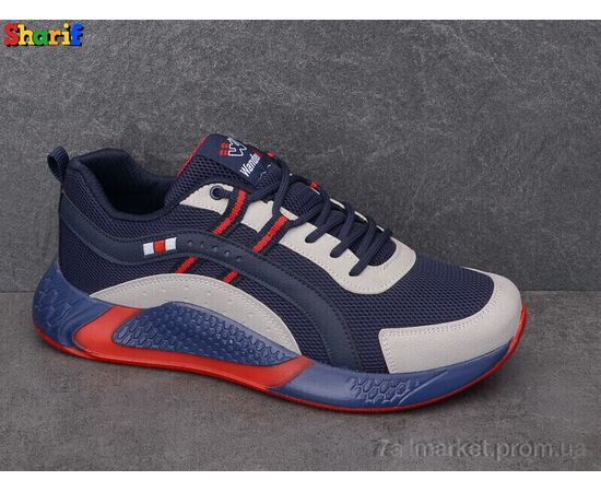 Кросівки чоловічі модні Весна/осінь PP4138-2 blue (8 пар р.40-45) "Sharif" недорого оптом від прямого постачальника, зображення 2