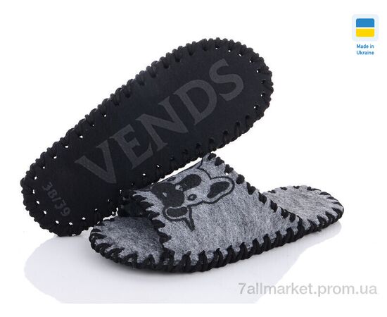 Тапки жіночі для будинку Весна/осінь 268W сірий (9 пар р.36-41) "Active" недорого оптом від прямого постачальника, зображення 3