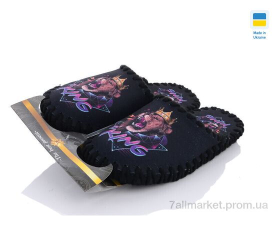 Тапки чоловічі домашні Весна/осінь 0528 чорний (10 пар р.40-47) "Active" недорого оптом від прямого постачальника, зображення 3