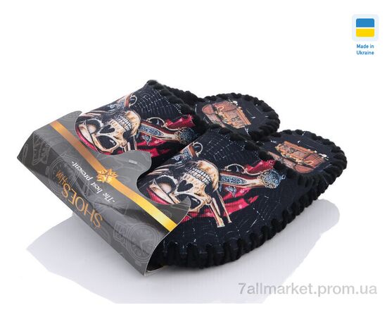 Тапки чоловічі домашні Весна/осінь 0538 чорний (10 пар р.40-45) "Active" недорого оптом від прямого постачальника, зображення 3