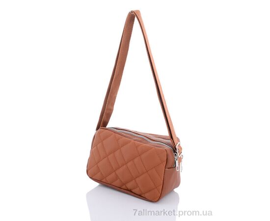 Жіноча сумка 2073-11 brown 12*19*9 см, "David Polo" недорого оптом від прямого постачальника, зображення 2