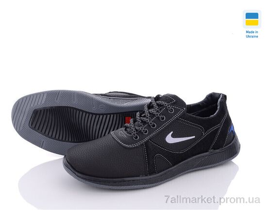 Кросівки чоловічі модні Весна/осінь Yulius 81 чорний (8 пар р.40-45) "Paolla" недорого оптом від прямого постачальника, зображення 2