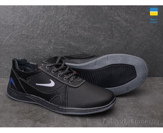 Кросівки чоловічі модні Весна/осінь Yulius 81 чорний (8 пар р.40-45) "Paolla" недорого оптом від прямого постачальника, зображення 3