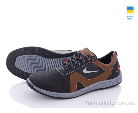 Кросівки чоловічі модні Весна/осінь Yulius 81-2 чорний (8 пар р.40-45) "Paolla" недорого оптом від прямого постачальника, зображення 2