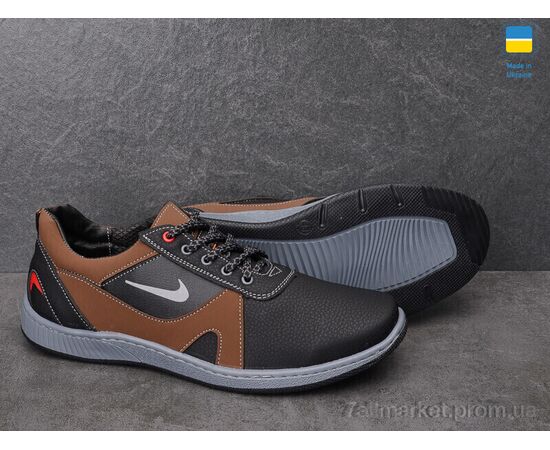 Кросівки чоловічі модні Весна/осінь Yulius 81-2 чорний (8 пар р.40-45) "Paolla" недорого оптом від прямого постачальника, зображення 3