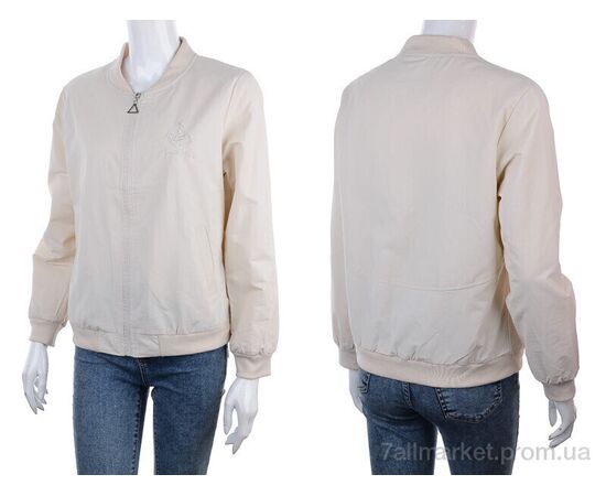 Куртка жіноча Весна/осінь 2909-8156-2 beige (3 шт. р.сіткаXL-3XL) "Мир" недорого оптом від прямого постачальника, зображення 3