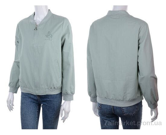 Куртка жіноча Весна/осінь 2909-8156-3 green (3 шт. р.сіткаXL-3XL) "Мир" недорого оптом від прямого постачальника, зображення 3