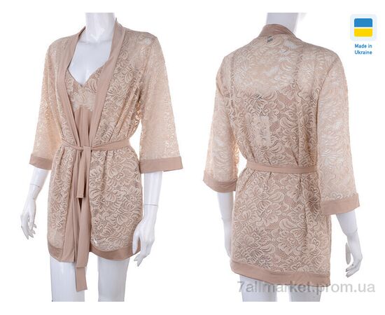 Фотография Ночная рубашка Весна/осень 0511 beige (3 шт. р.сетка S-L) "Nadia & Natali" недорого оптом от прямого поставщика, изображение 3