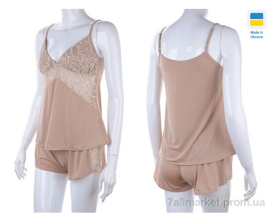 Фотография Ночная рубашка Весна/осень 0511 beige (3 шт. р.сетка S-L) "Nadia & Natali" недорого оптом от прямого поставщика, изображение 4