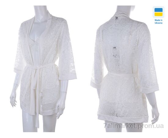 Фотография Ночная рубашка Весна/осень 0511 white (3 шт. р.сетка S-L) "Nadia & Natali" недорого оптом от прямого поставщика, изображение 3