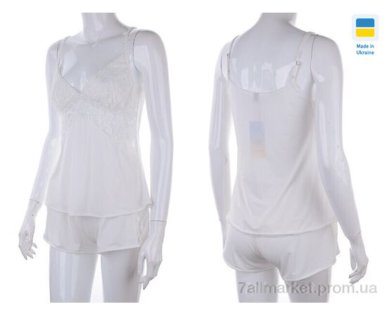 Фотография Ночная рубашка Весна/осень 0511 white (3 шт. р.сетка S-L) "Nadia & Natali" недорого оптом от прямого поставщика, изображение 4