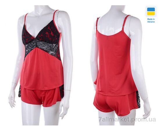 Фотография Ночная рубашка Весна/осень 0511 black-red (3 шт. р.сетка S-L) "Nadia & Natali" недорого оптом от прямого поставщика, изображение 4