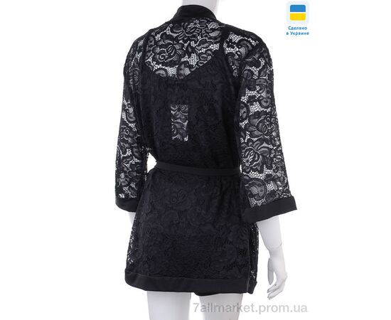 Фотография Ночная рубашка Весна/осень 0511 black (3 шт. р.сетка S-L) "Nadia & Natali" недорого оптом от прямого поставщика, изображение 2