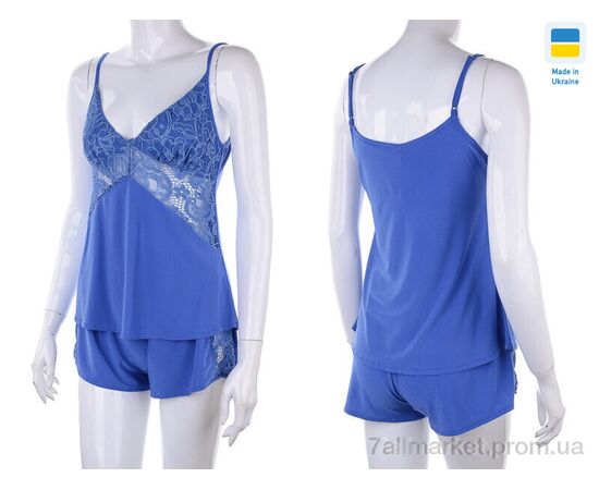 Фотография Ночная рубашка Весна/осень 0511 d.blue (3 шт. р.сетка S-L) "Nadia & Natali" недорого оптом от прямого поставщика, изображение 4