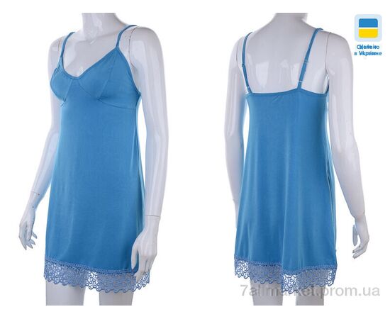 Фотография Ночная рубашка Весна/осень 8289 blue батал (3 шт. р.сетка 50-54) "Nadia & Natali" недорого оптом от прямого поставщика, изображение 3