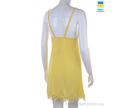 Фотография Ночная рубашка Весна/осень 8289 yellow батал (3 шт. р.сетка 50-54) "Nadia & Natali" недорого оптом от прямого поставщика, изображение 2