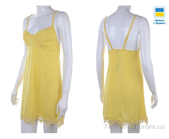 Фотография Ночная рубашка Весна/осень 8289 yellow батал (3 шт. р.сетка 50-54) "Nadia & Natali" недорого оптом от прямого поставщика, изображение 3
