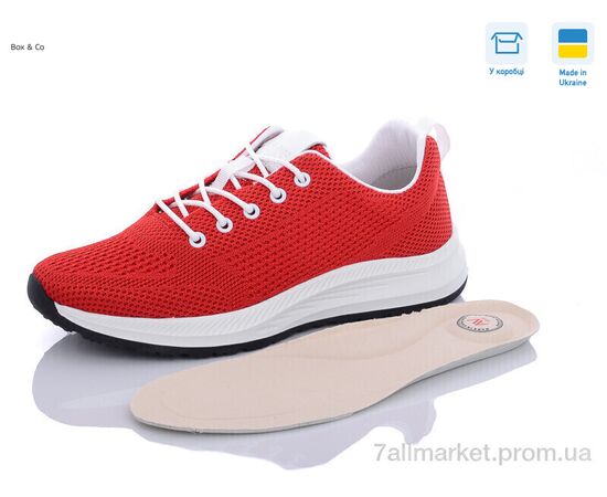 Фотография Кроссовки женские модные Весна/осень 22201 червоний (10 пар р.36-41) "Box&Co" недорого оптом от прямого поставщика, изображение 3