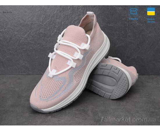 Фотография Кроссовки женские модные Лето 22206 пудра (10 пар р.36-41) "Box&Co" недорого оптом от прямого поставщика, изображение 4
