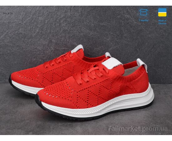 Фотография Кроссовки женские модные Лето 22200 червоний (10 пар р.36-41) "Box&Co" недорого оптом от прямого поставщика, изображение 4