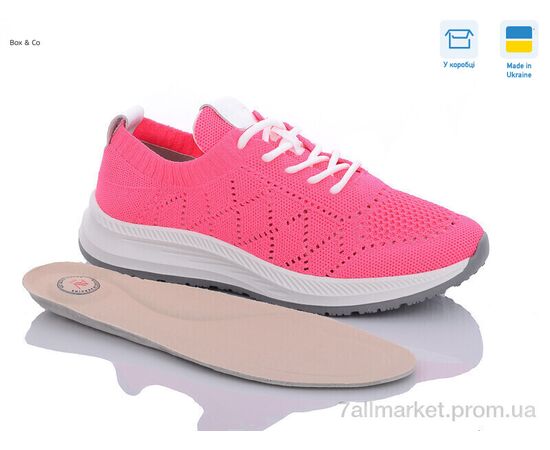 Фотография Кроссовки женские модные Лето 22200 малиновий (10 пар р.36-41) "Box&Co" недорого оптом от прямого поставщика, изображение 3