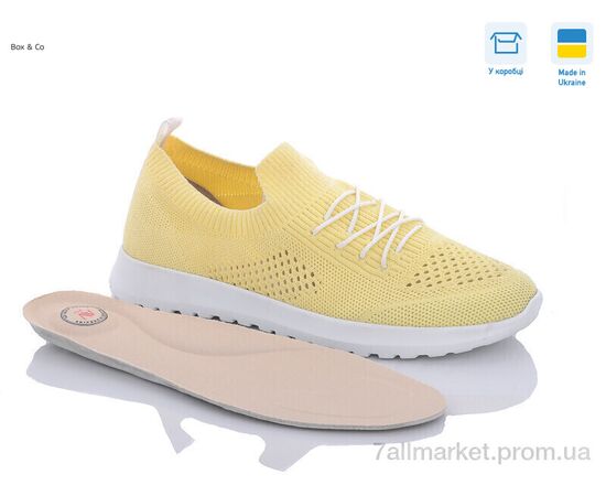 Фотография Кроссовки женские модные Лето 22205 жовтий (8 пар р.36-40) "Box&Co" недорого оптом от прямого поставщика, изображение 3