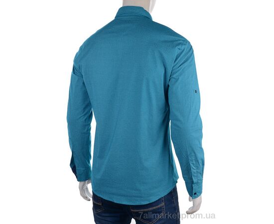 Чоловіча сорочка Весна/осінь 2321-4 green (5 шт. р.сіткаM-3XL) "Мир" недорого оптом від прямого постачальника, зображення 2